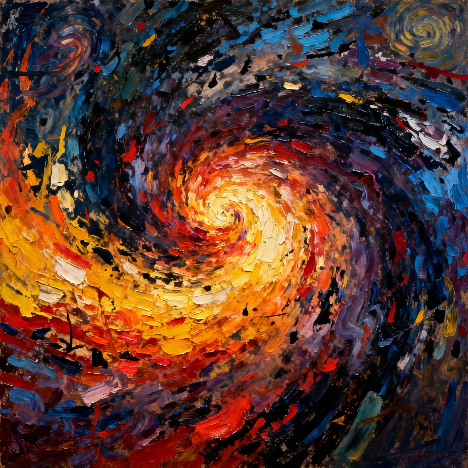 Chaotic Energy Vortex in Expressionistic Style