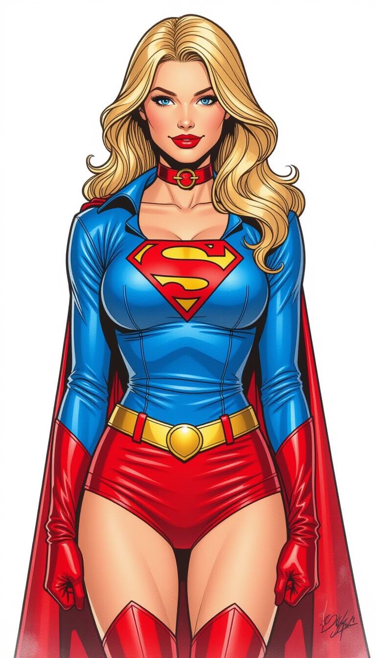 Supergirl in Bronze Age DC Comics Style