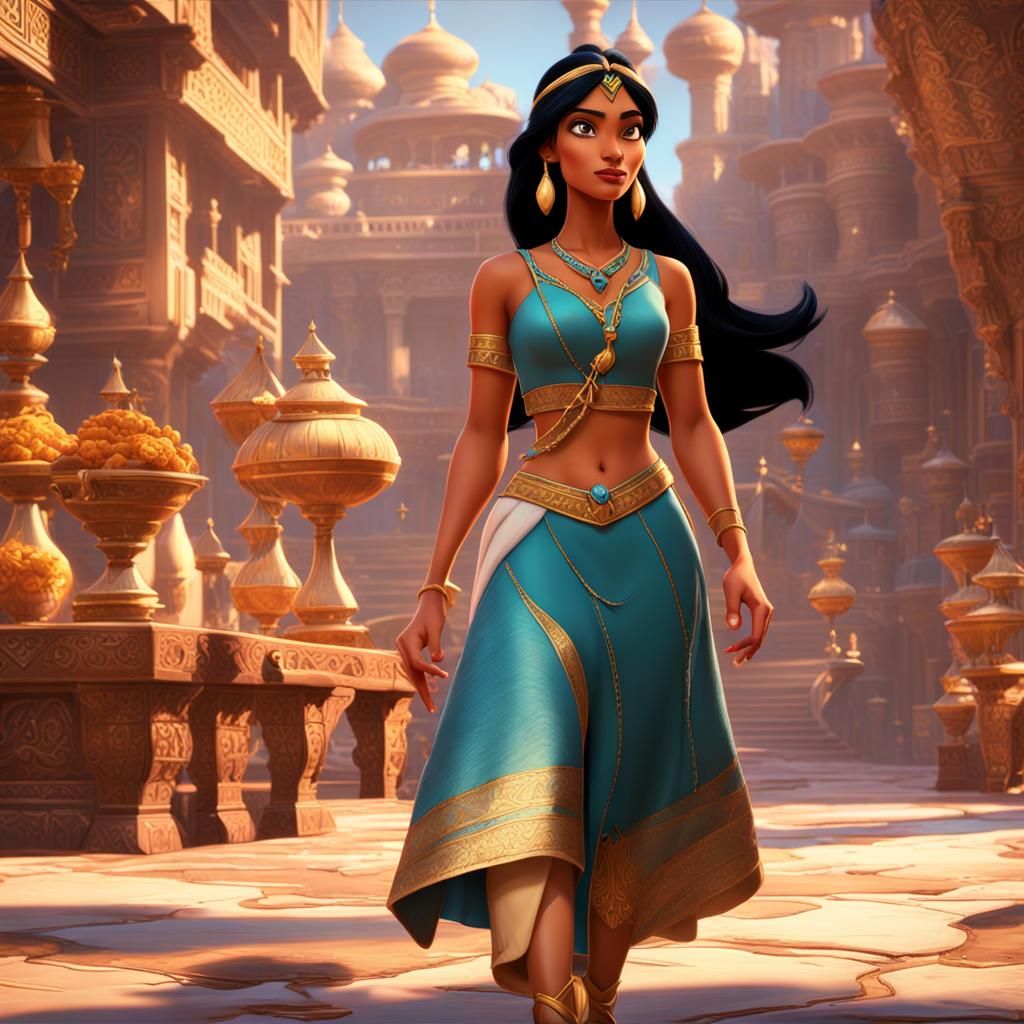 Jasmine's Disapproval: Disney Comic Animation