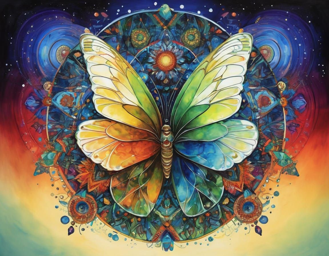 Vibrant Kaleidoscope Pattern Art