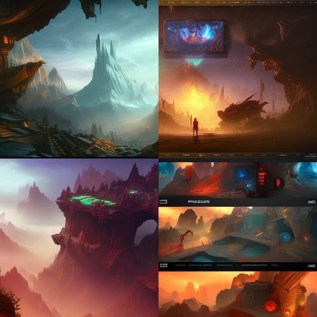 Broken PS5 Console: Detailed Matte Painting