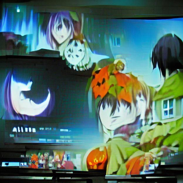 Halloween Anime Character Illustration