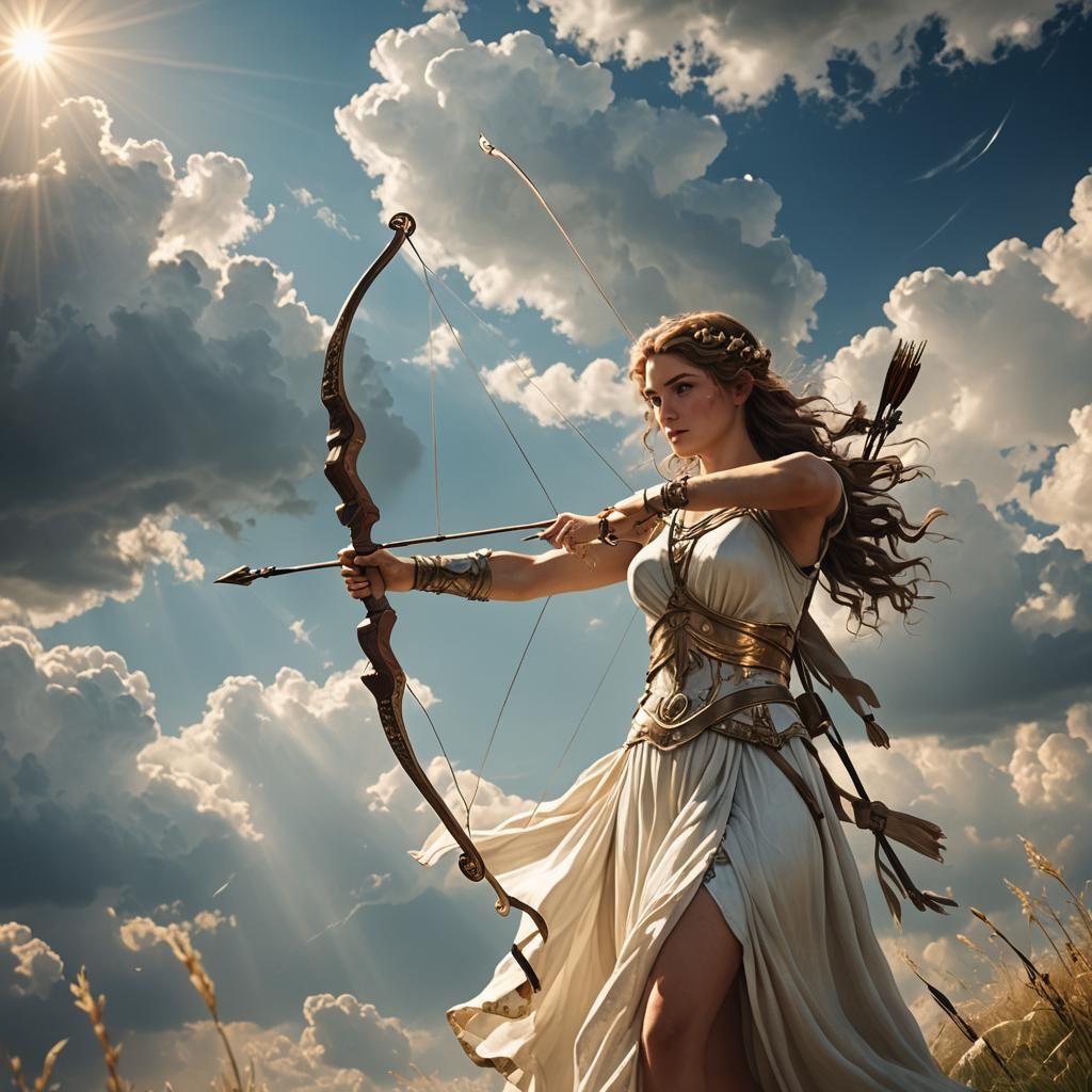 Atalanta: Greek Mythology Female Archer in Sunlight