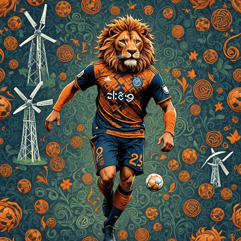 Netherlands Football Kit with Celtic Fantasy Design