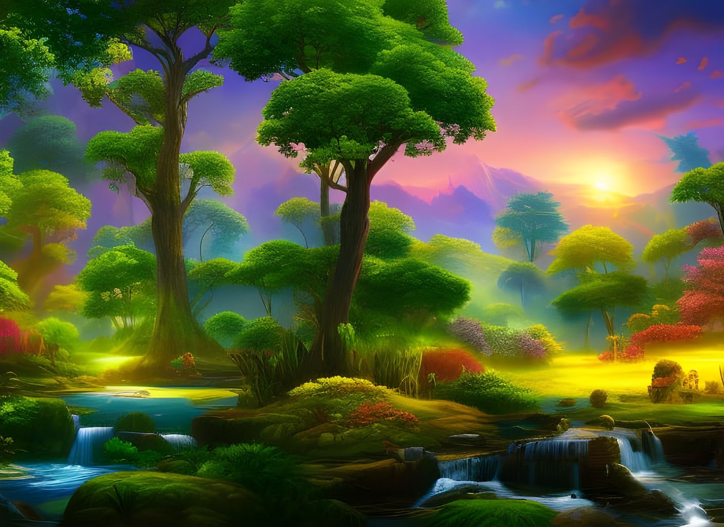 Stained Glass Butterfly Architecture in Digital Landscape Ar...