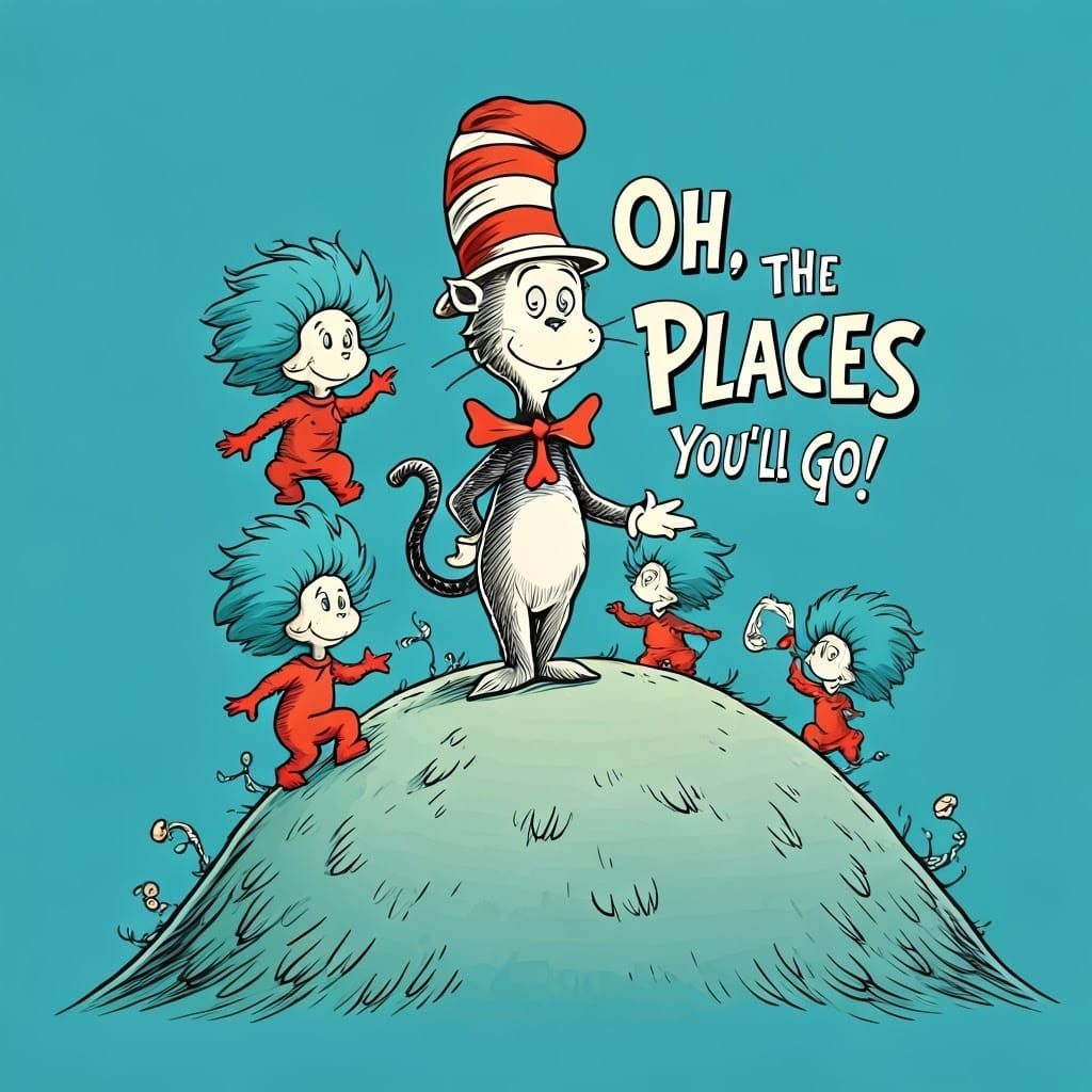 Chibi Cat in the Hat with Mischief