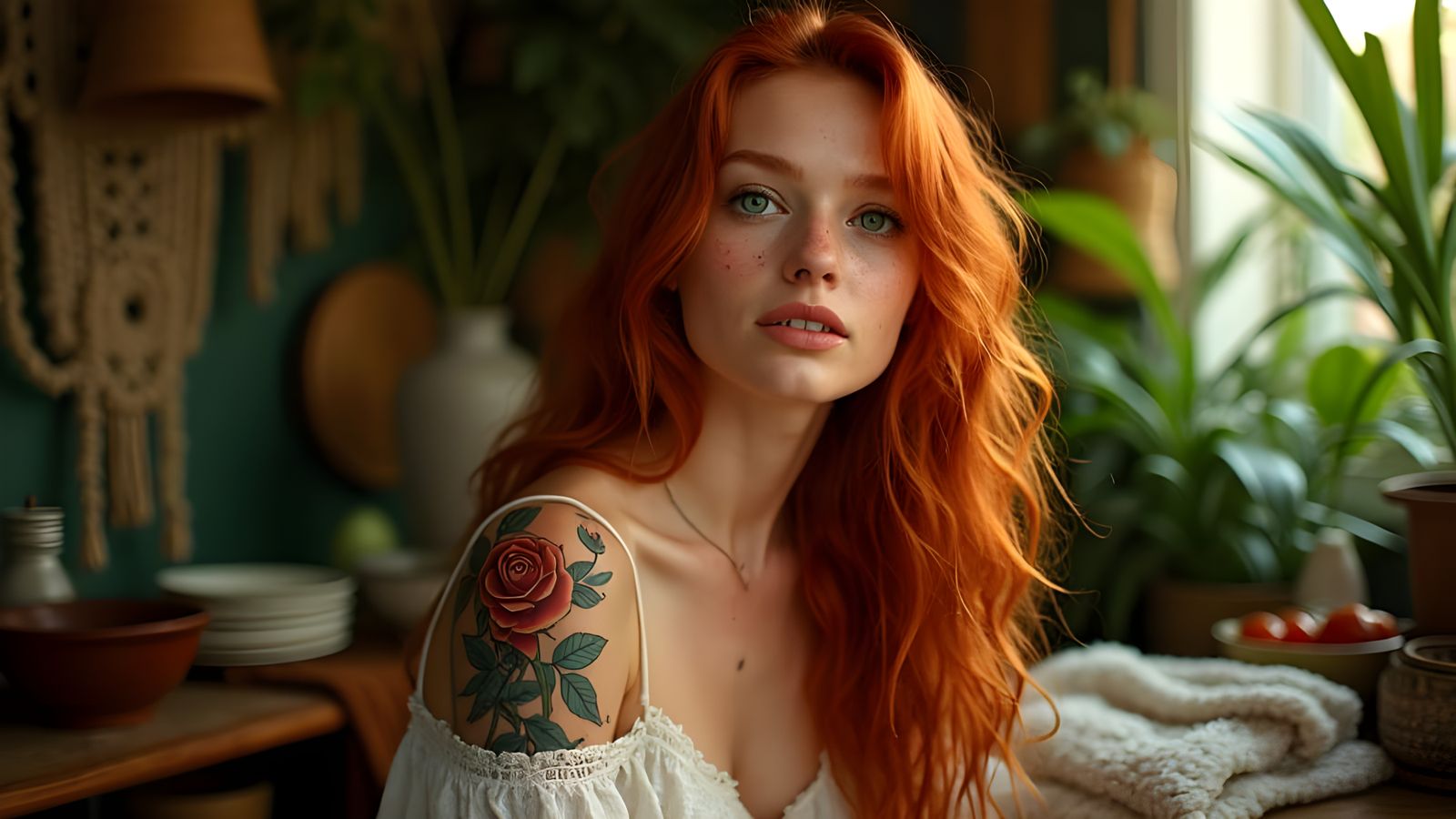 Surreal Bohemian Tattoo Artist in Radiant Studio