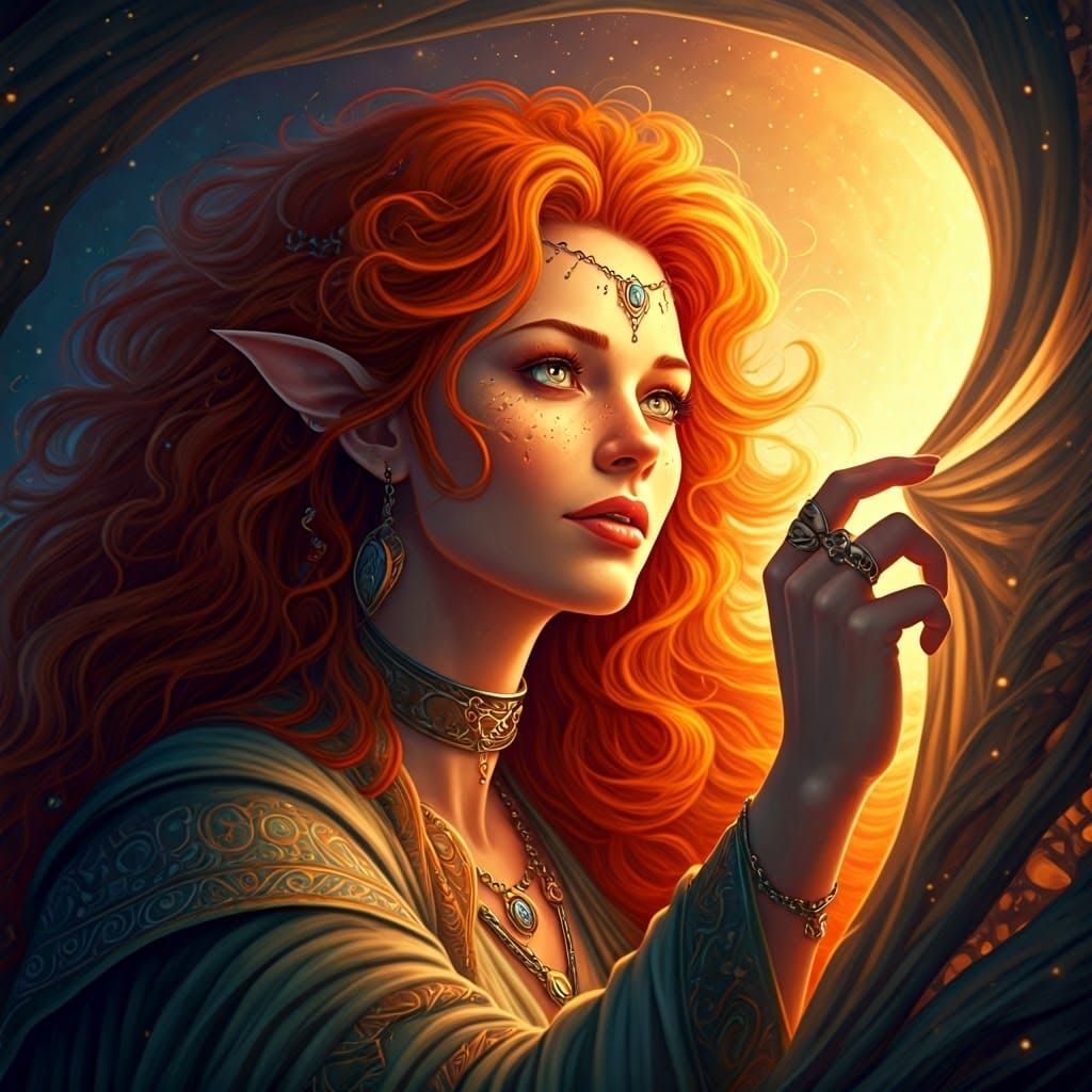 Redhead Witch Opens Veil to Fae Realm