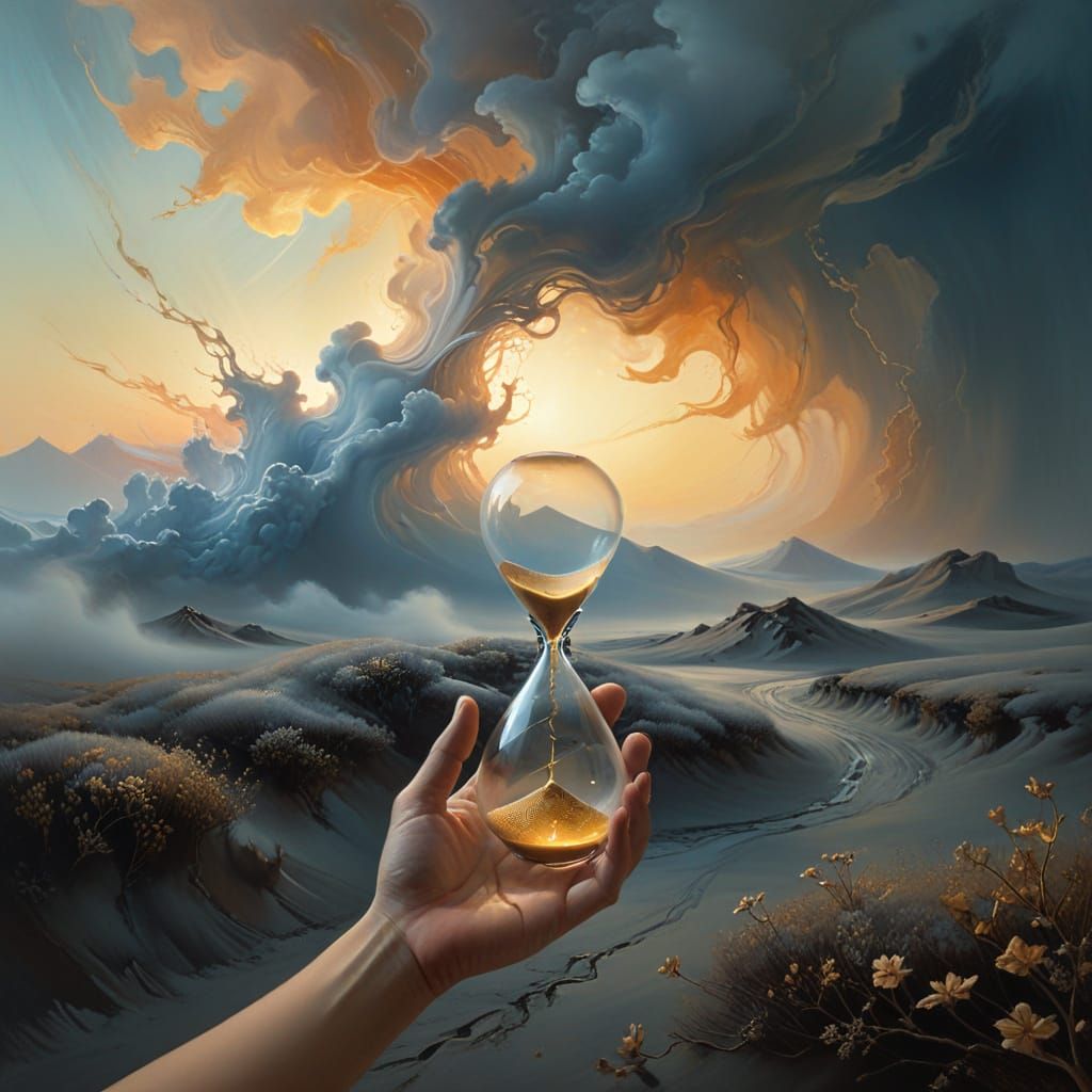 Ethereal Hourglass in Soft Focus