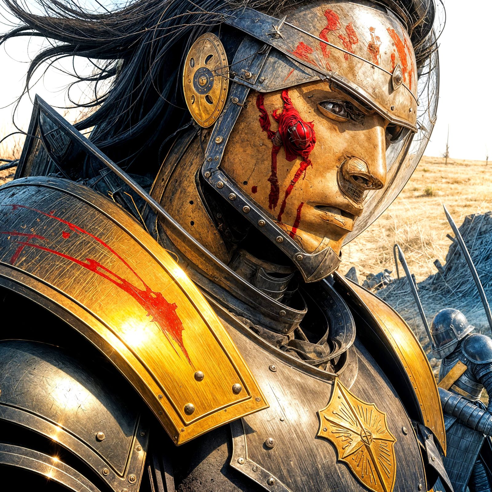 Exhausted Knights After Terrible Battle