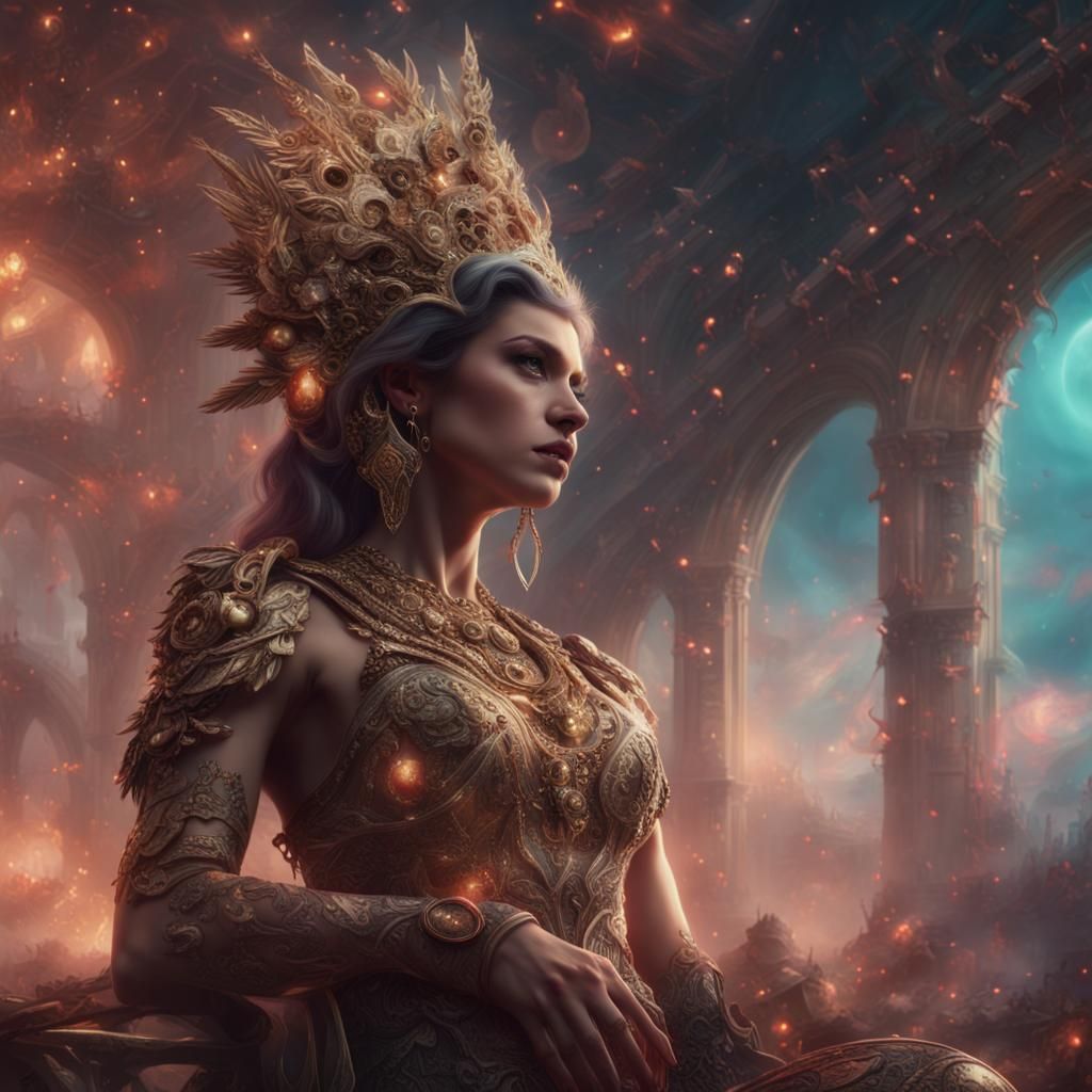 Epic Goddess of Rock and Roll: Digital Painting