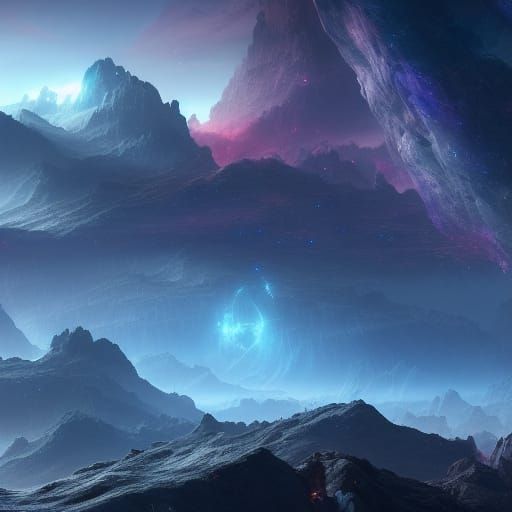 Fantastical Nebula Concept Art in Deep Color