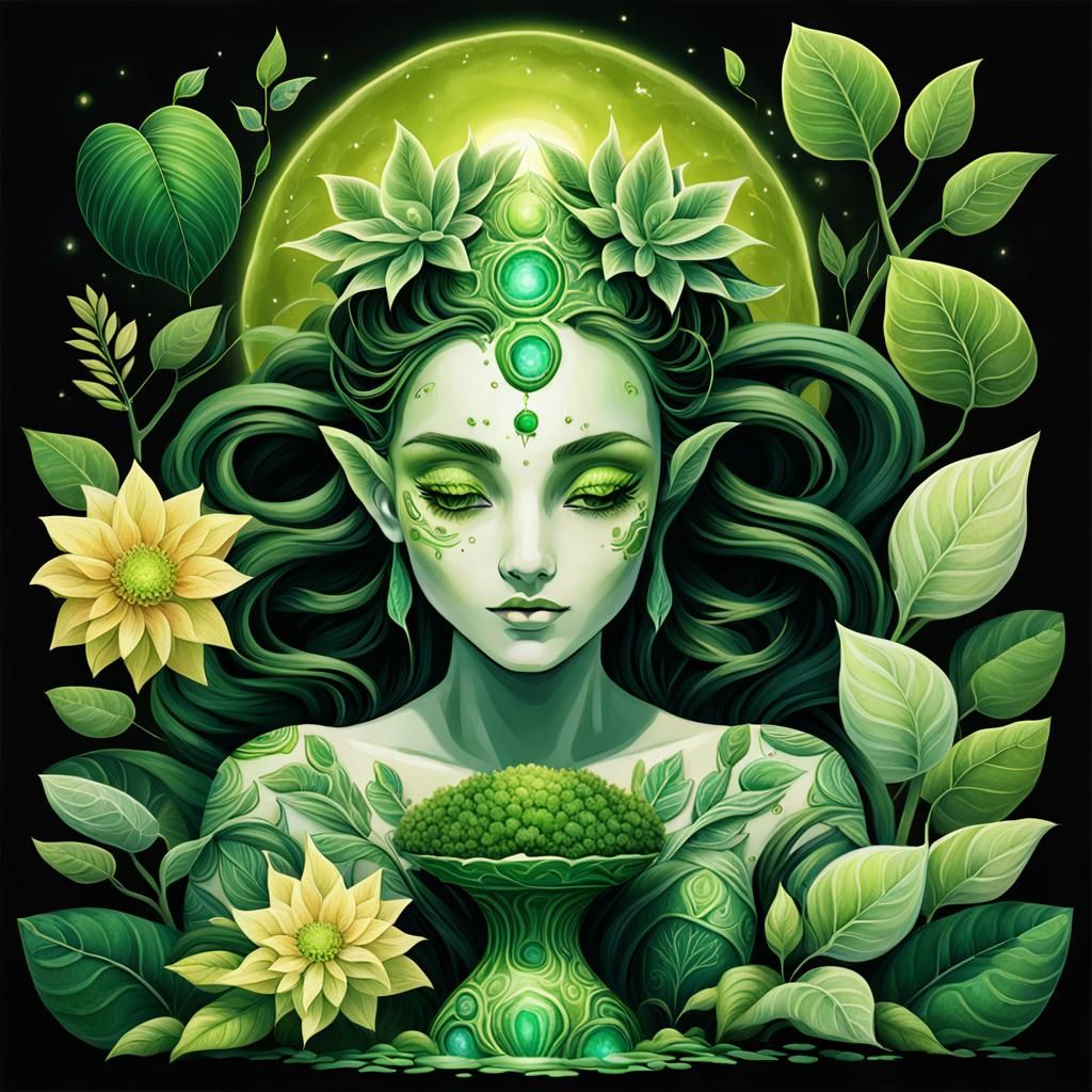 Green Plant Goddess