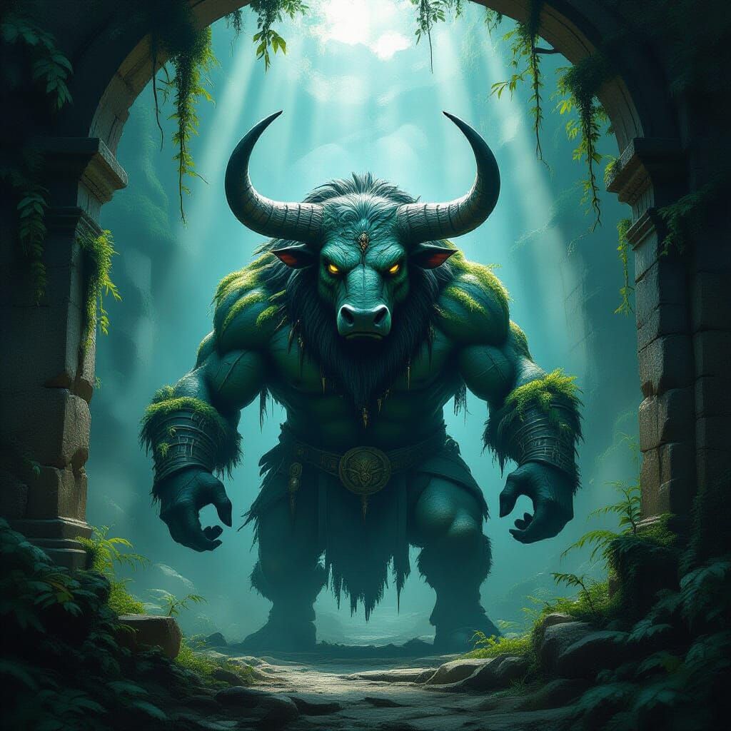 Minotaur Guardian of the Ancient Labyrinth