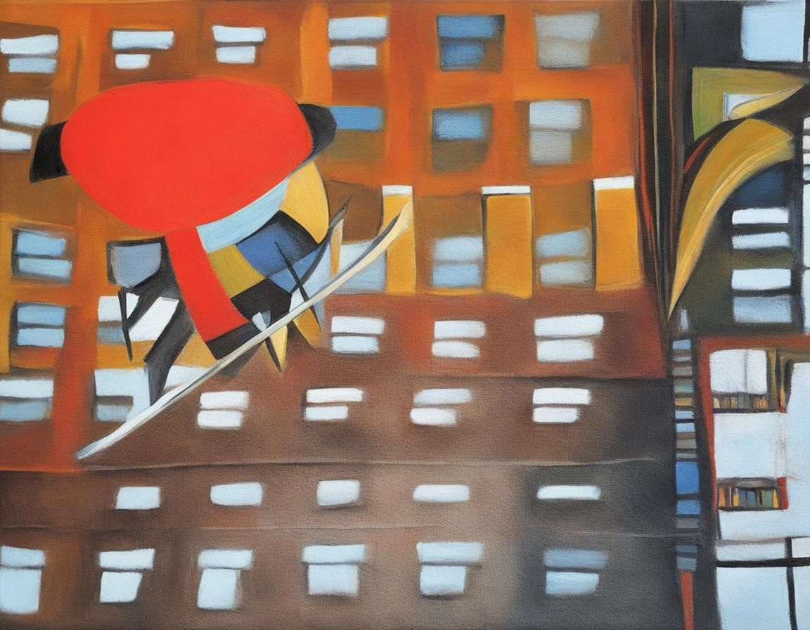 Abstract Painting in Kandinsky Style