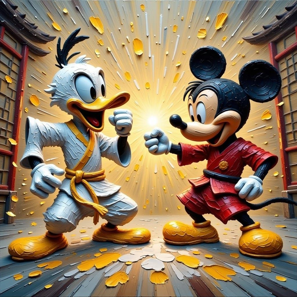 Donald Duck in Epic Kung Fu Battle