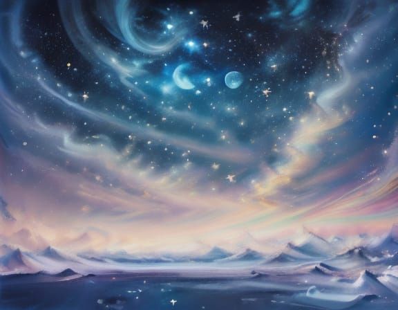 Cozy Cabin in Snowy Forest on Christmas Night