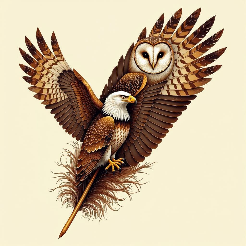 Ornithological Feather Composition