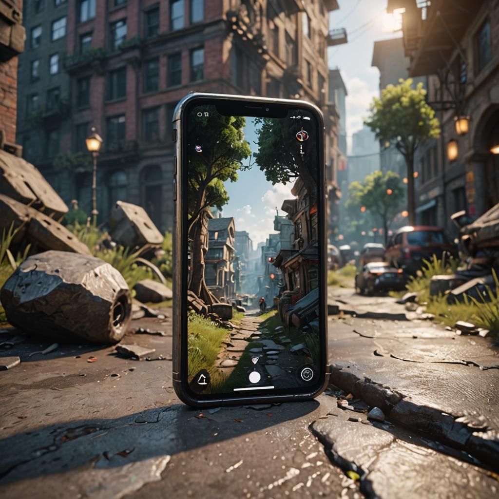 First Generation iPhone A1203 in 3D Cinematic Style