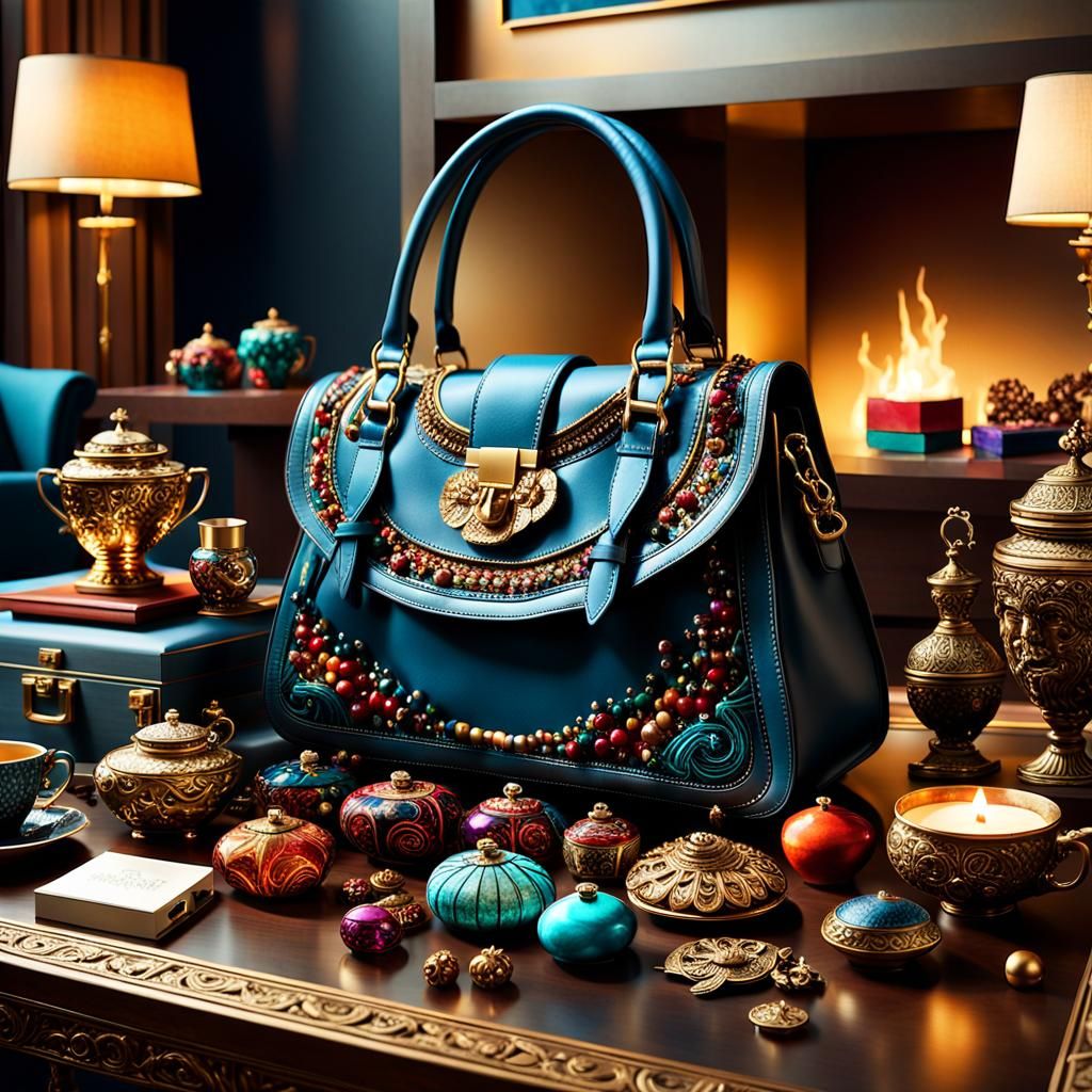 Luxurious Still Life of Handcrafted Treasures
