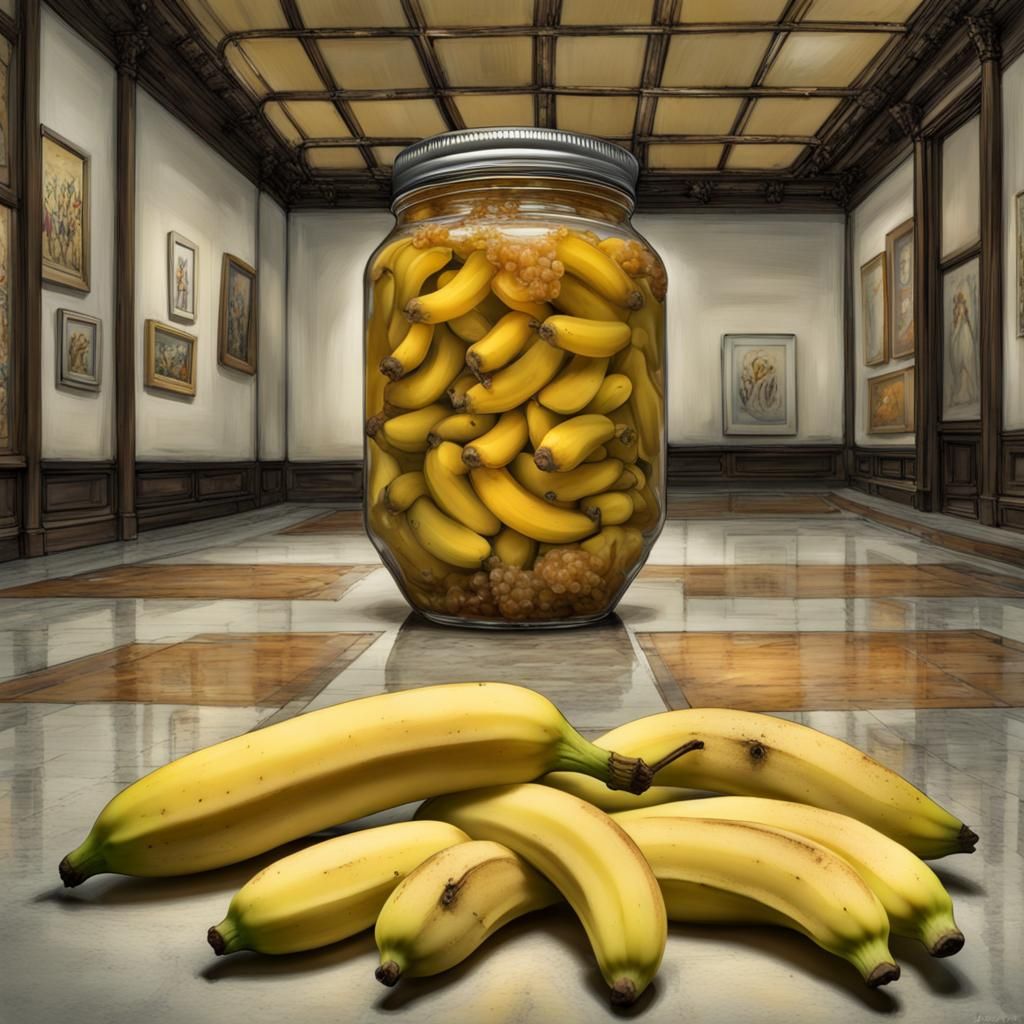 Pickled Banana and Banana Jam Still Life