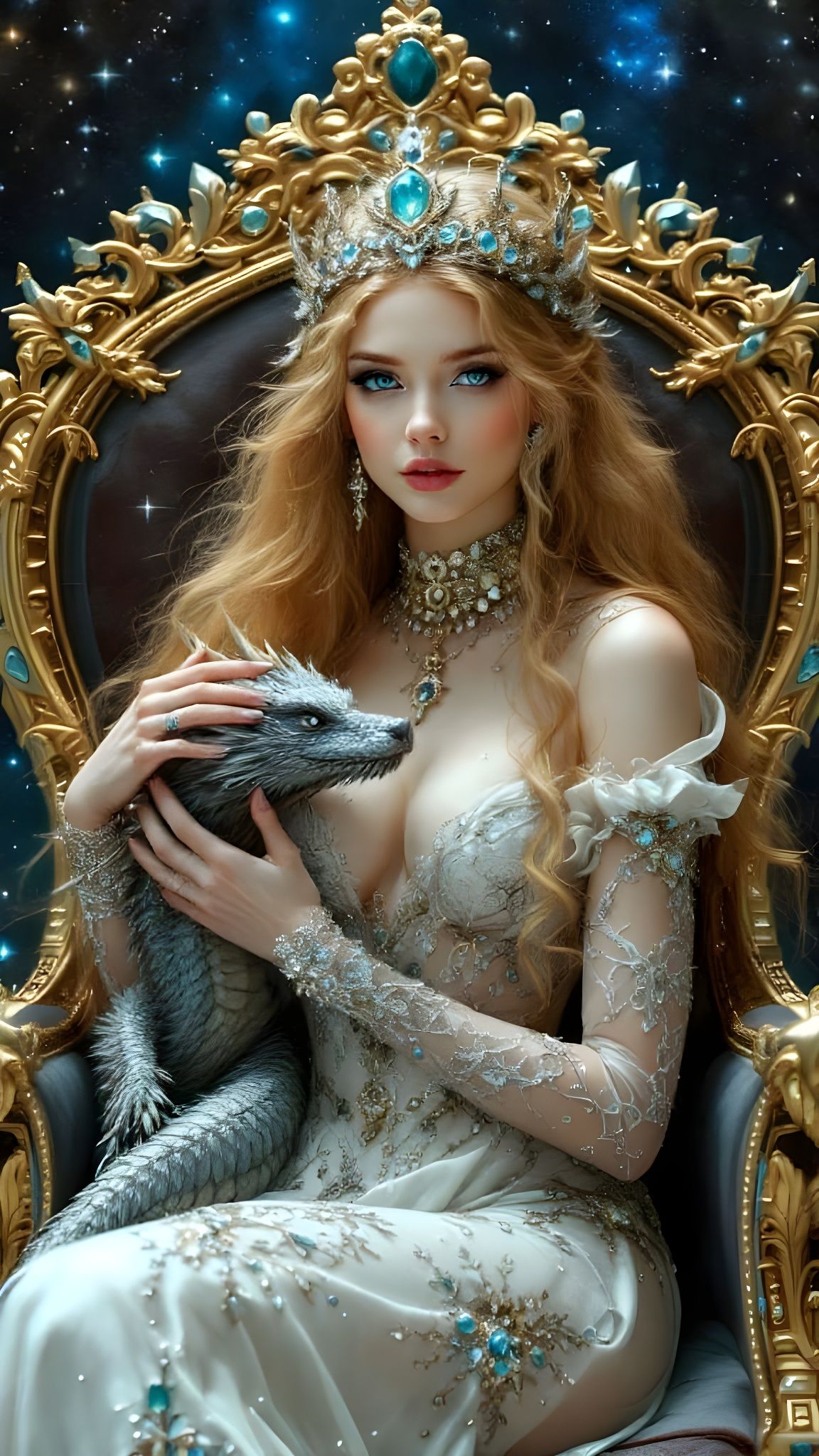 Ethereal Beauty Reigns in Golden Splendor