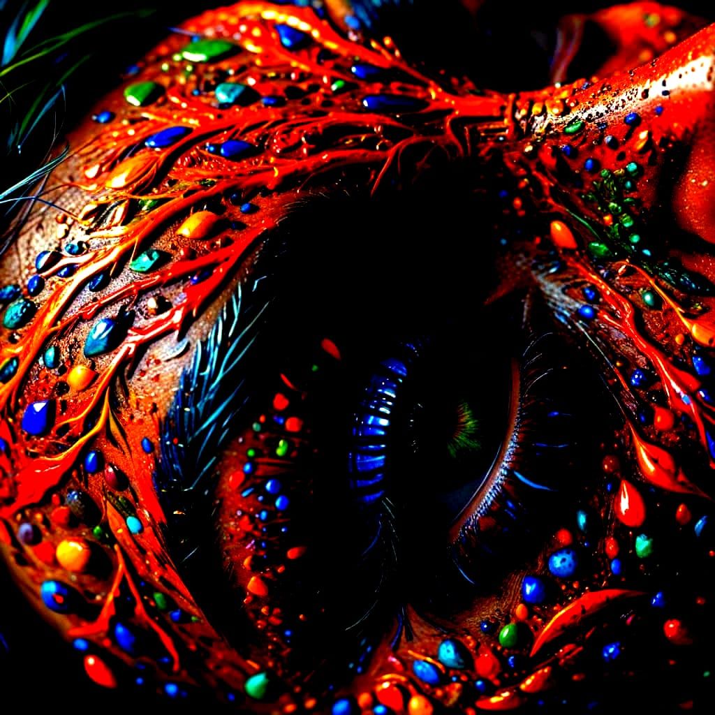 Hyperrealistic Cinematic Masterpiece with Vibrant Triadic Co...