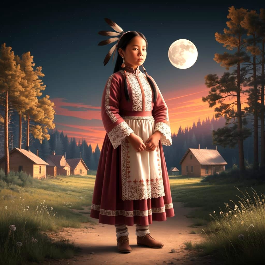 Apache Woman in Traditional Dress, 1700s