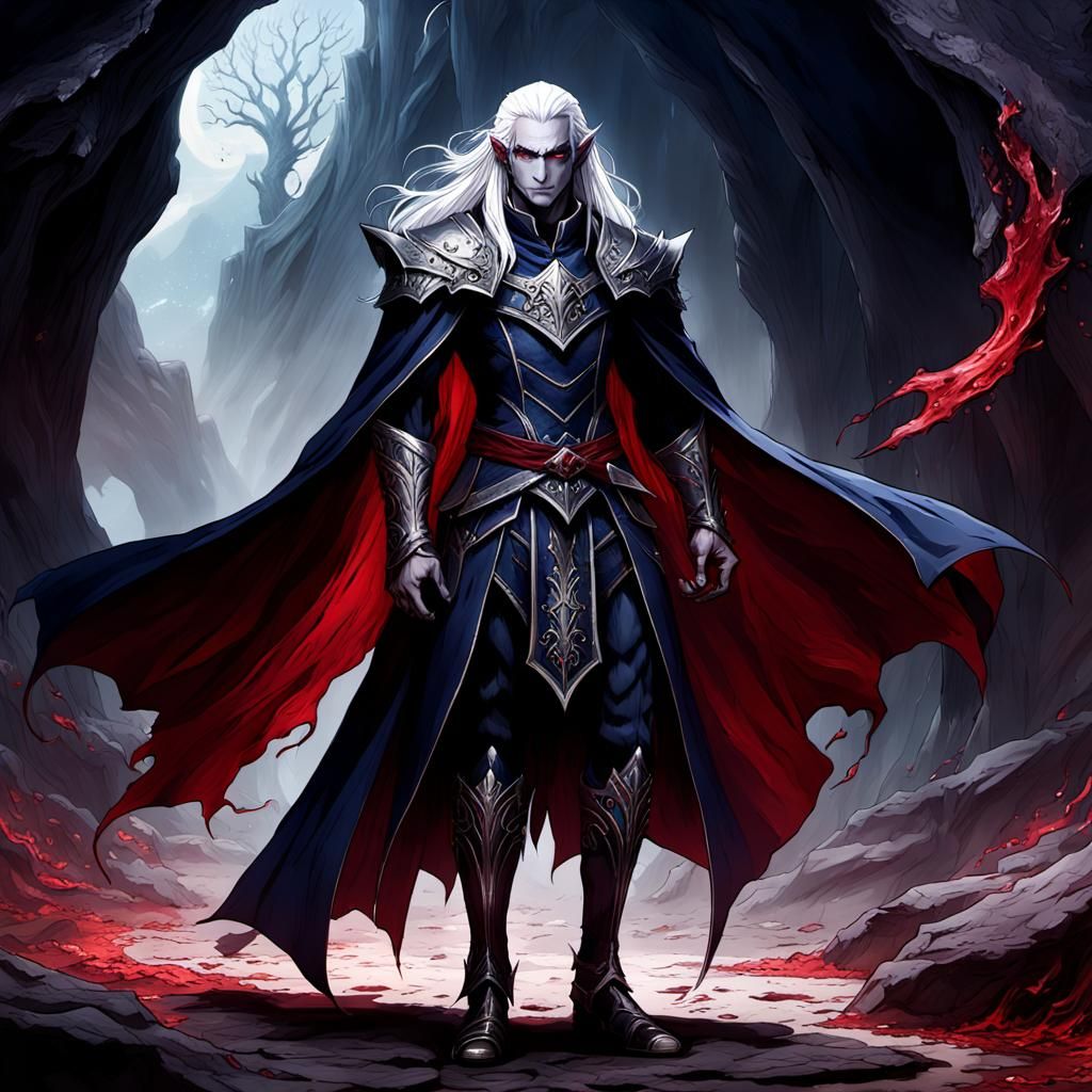 Dark Elf Rouge in Rococo Crimson Armor