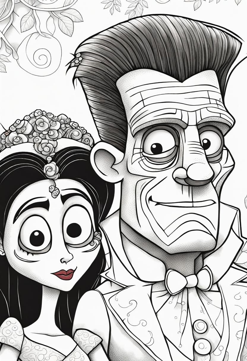 Frankenstein Charms in Whimsical Pixar Style