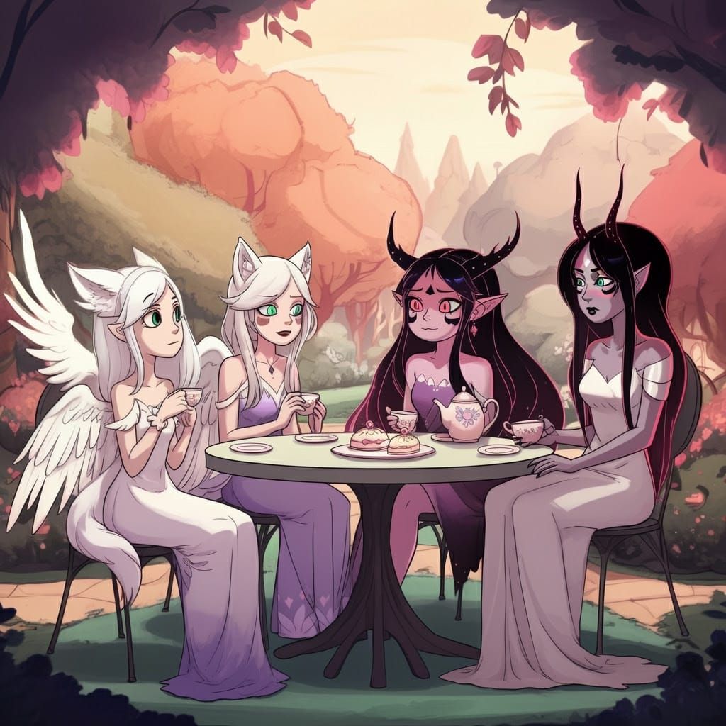 Angels' Tea Party in Star vs. Forces of Evil Style