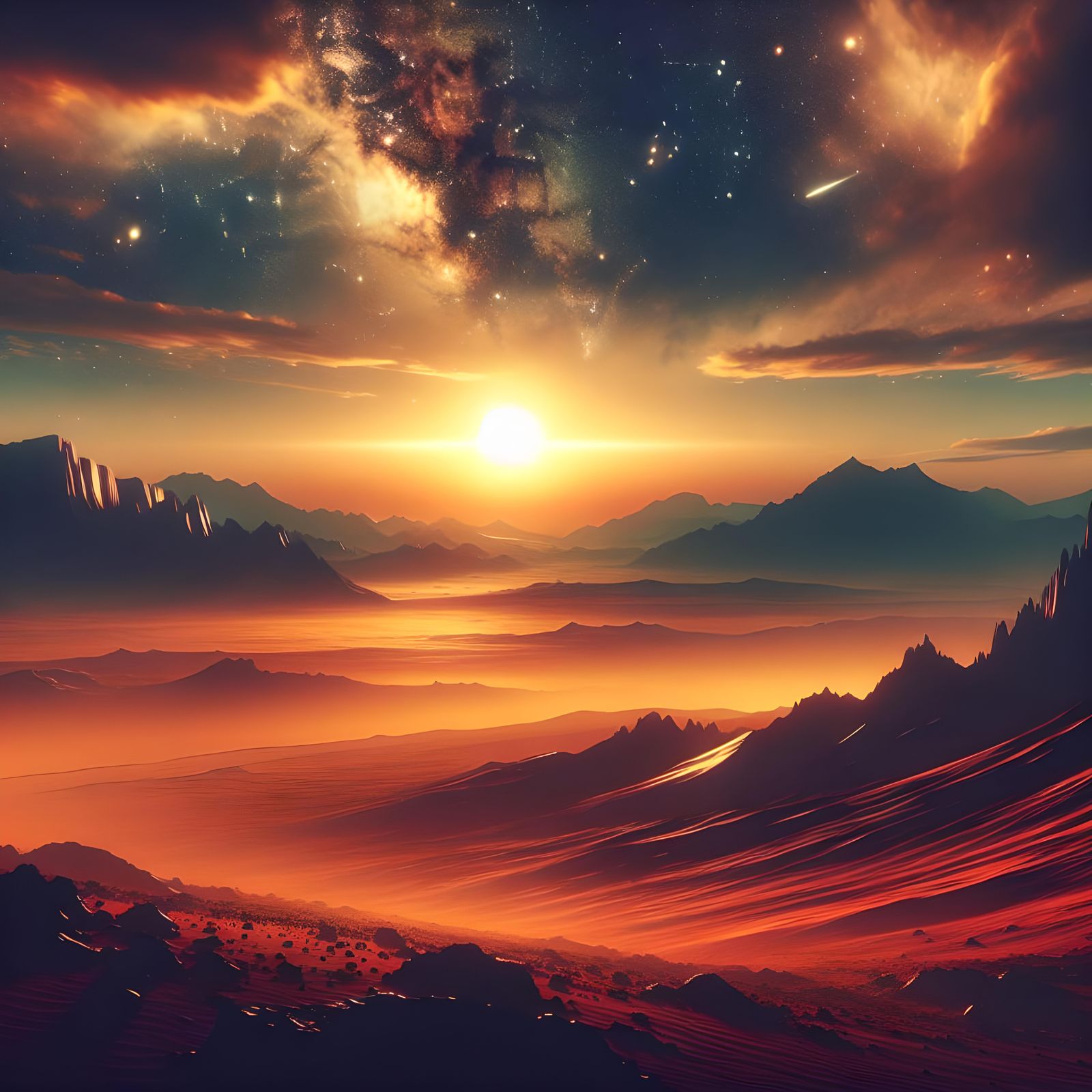 Epic Martian Sunrise: A Cinematic Masterpiece