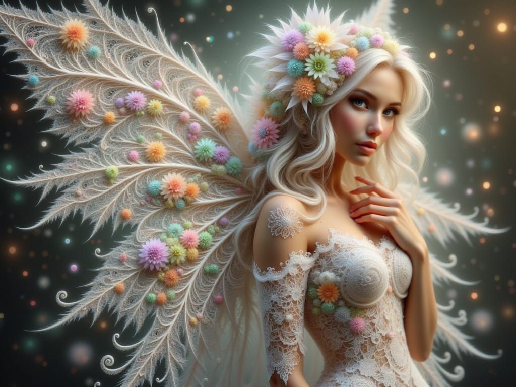 Ethereal Fairy in Fractal Lace Style