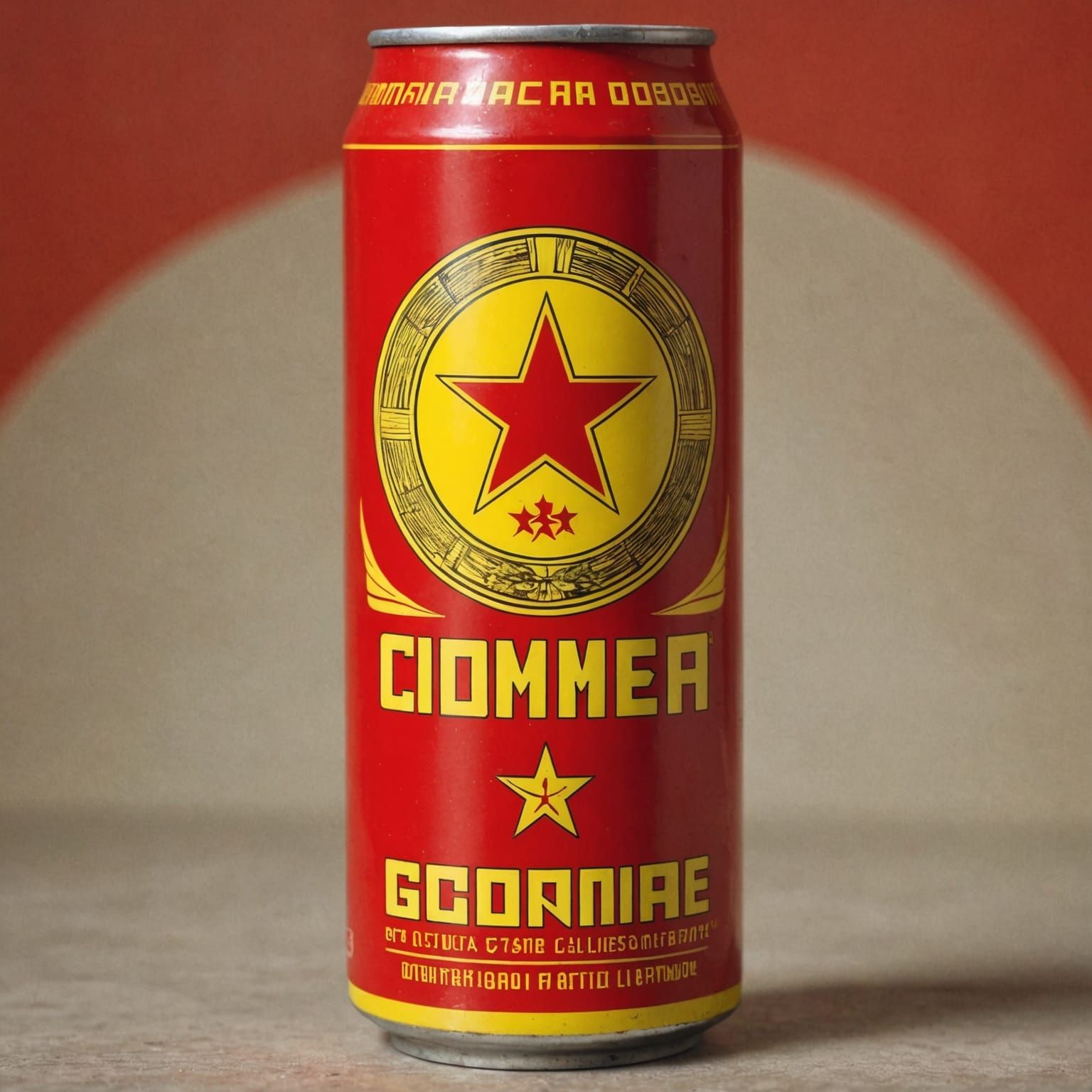 Soviet Era Energy Drink with Communist Iconography