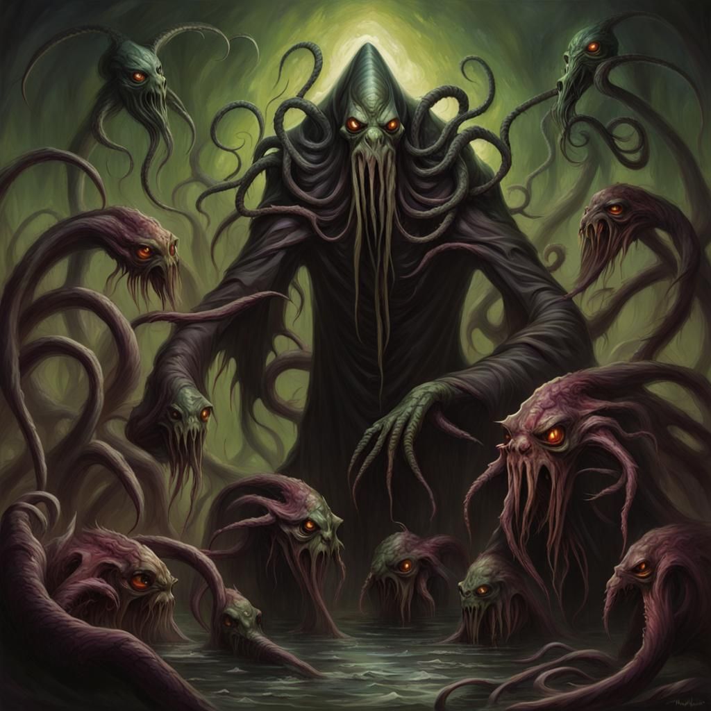 Dark Lovecraftian Abominations in Shadow