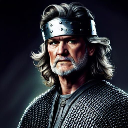 Gruff Fantasy Warrior in Chainmail and Eyepatch