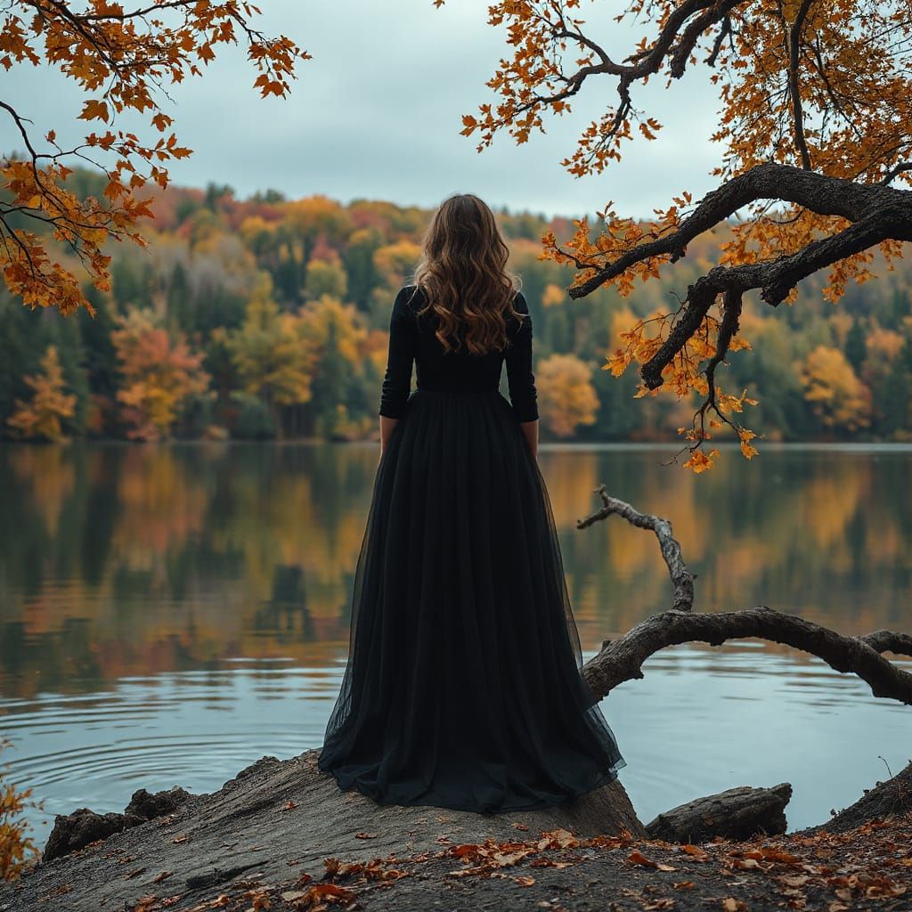 Autumn Lake: Life and Death in a Surreal Style