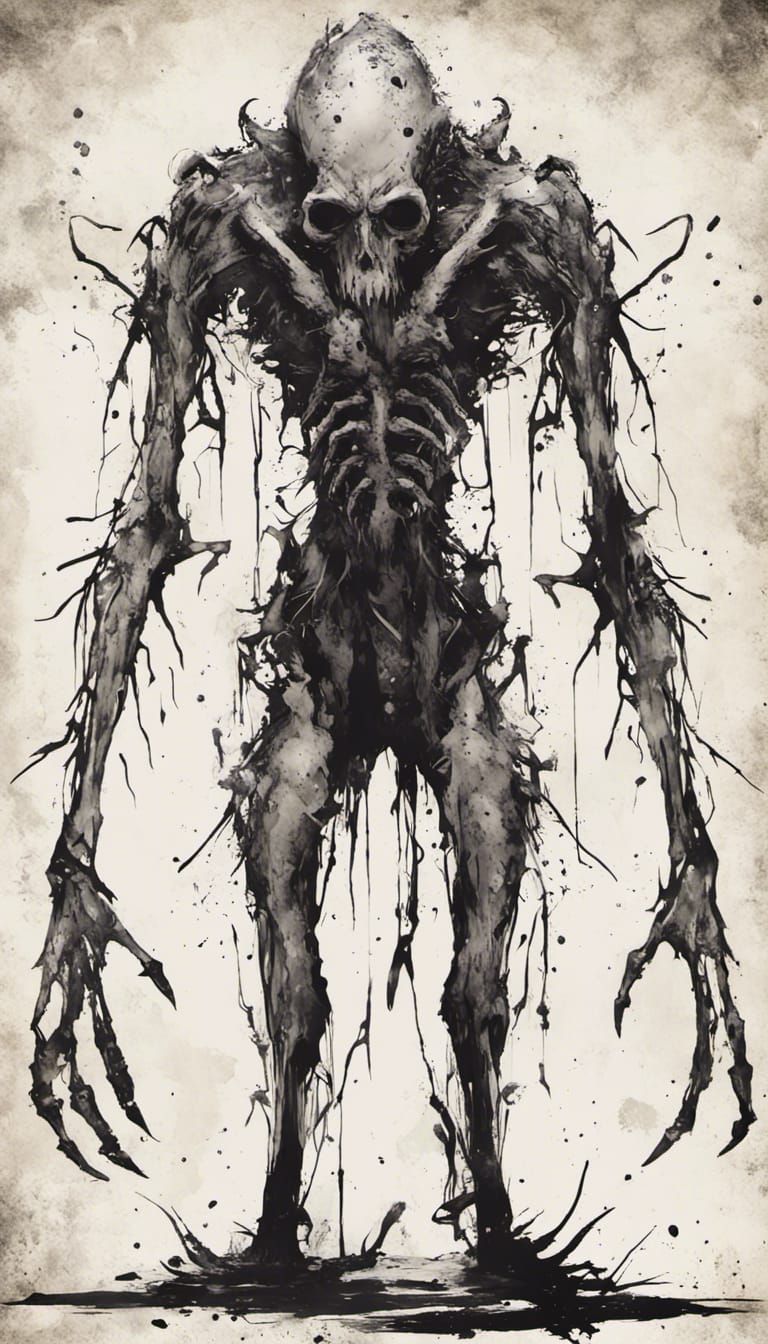 Trash Polka Wendigo of Cosmic Horror