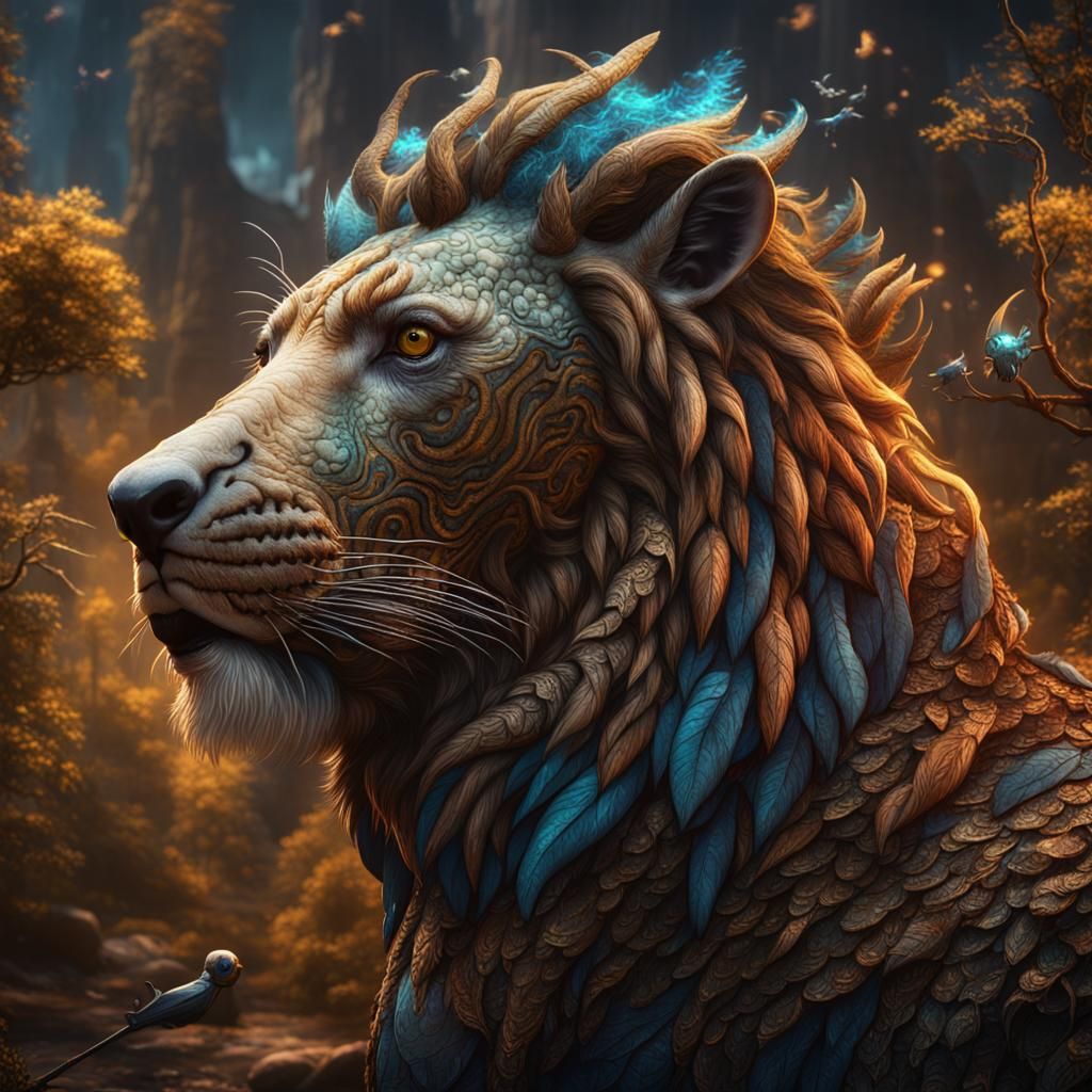 Fantastical Animal Beauty in Detailed Matte Painting