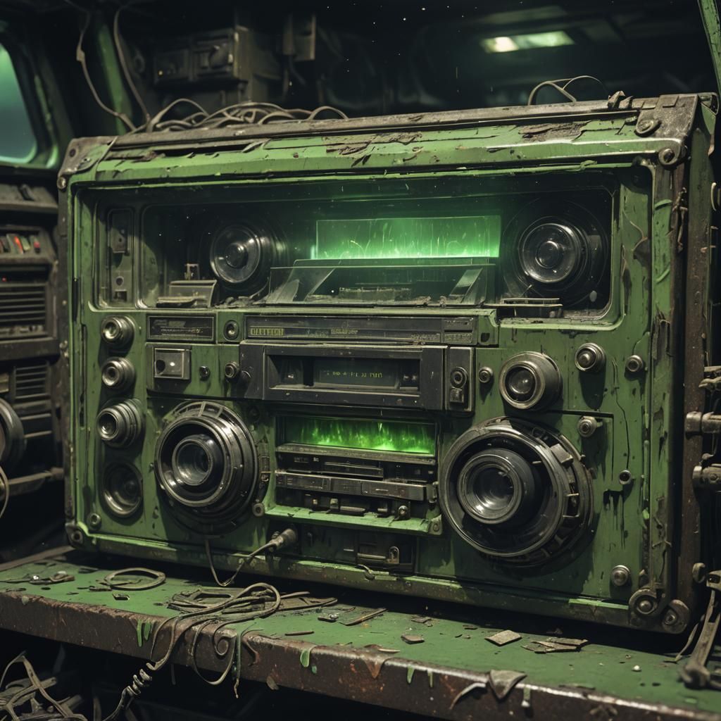 Nuclear Cassette Tape in Derelict Military Barge