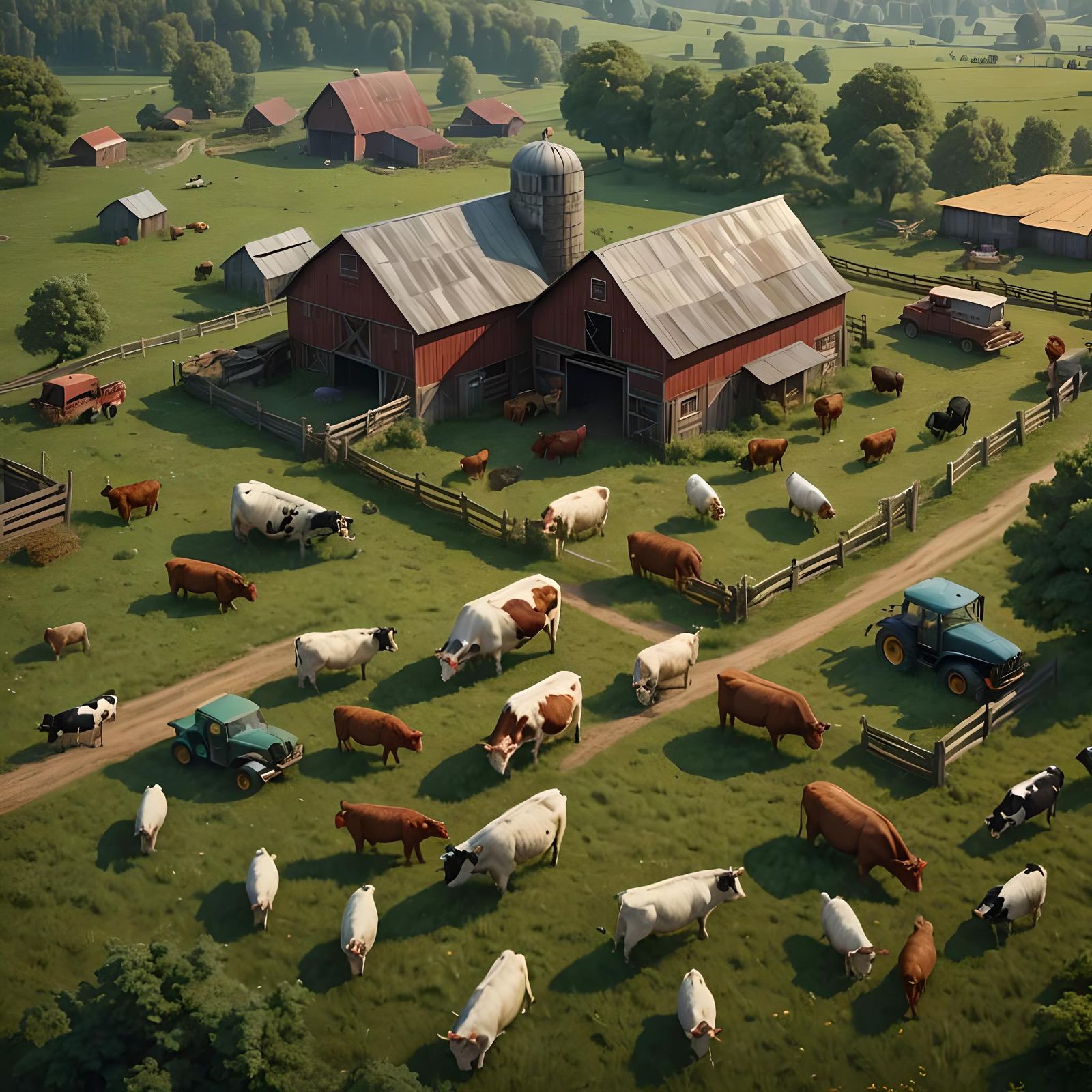 A beautiful masterpiece of a gigantic size barn in a beautif...