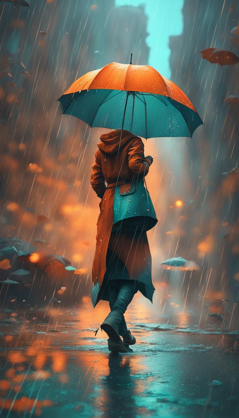Rainy November Wallpaper in Hyperdetailed Style