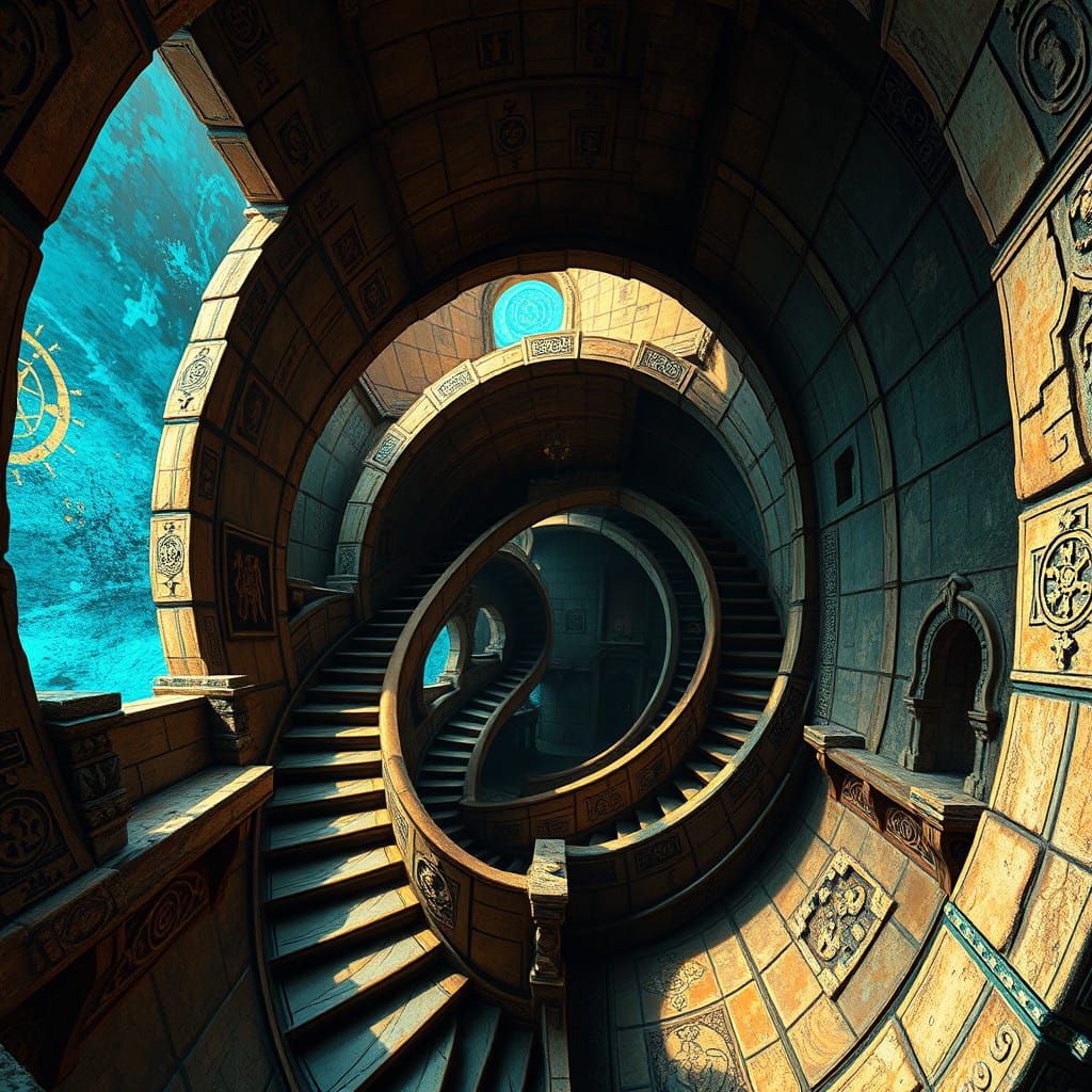 Escher-Inspired Stairway to Wonder