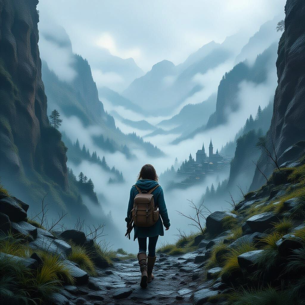 Mystical Settlement Emerges in Gloomy Valley