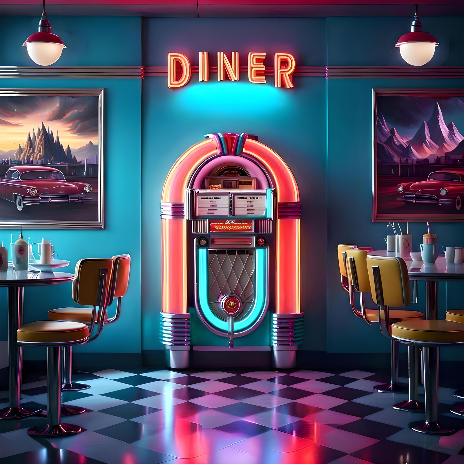 Fantastical Sky Matte Painting in Deep Color