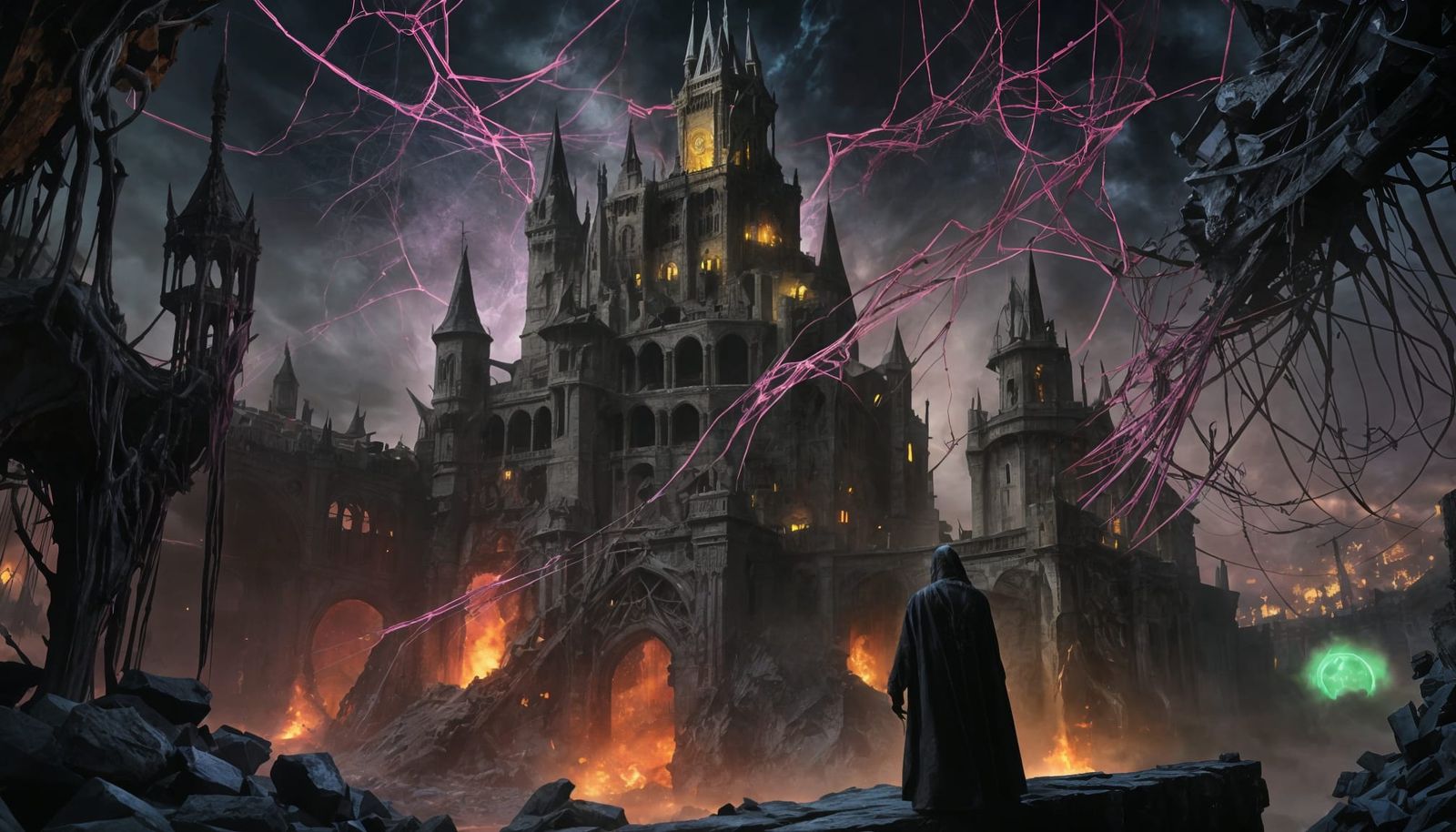 Surreal Halloween Emoji Composition