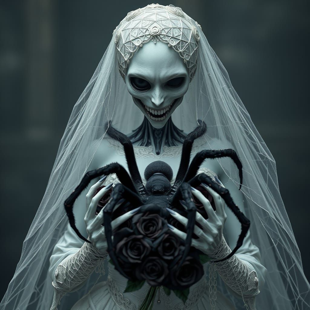 Undead Bride in Dark Fantasy Art