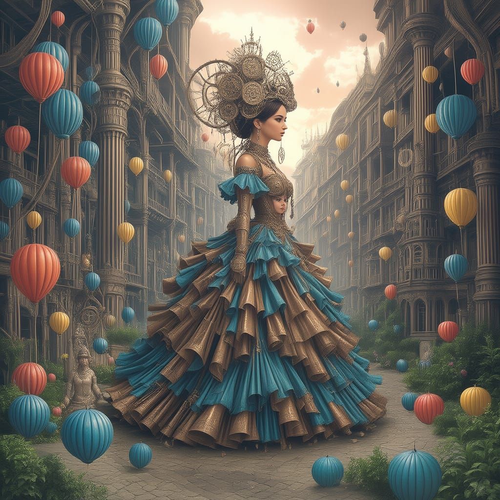 Steampunk Whimsy: A Surreal Birthday Celebration