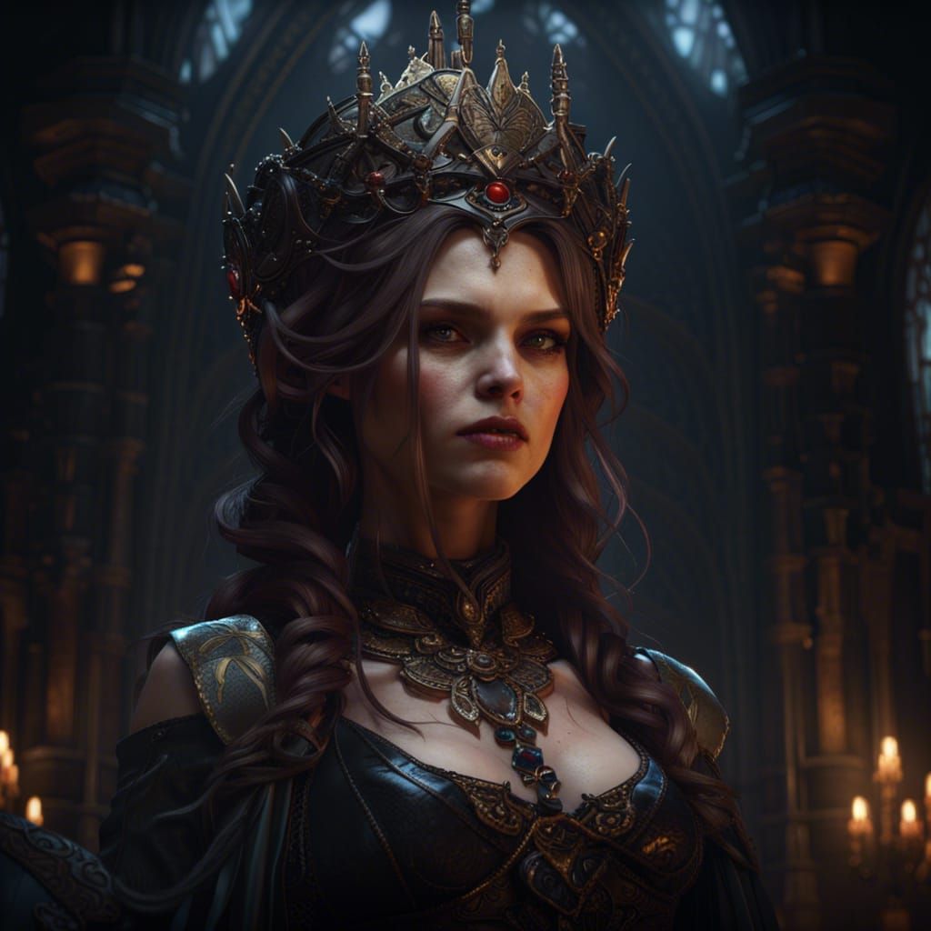 Gothic Princess in Dark Fantasy Style