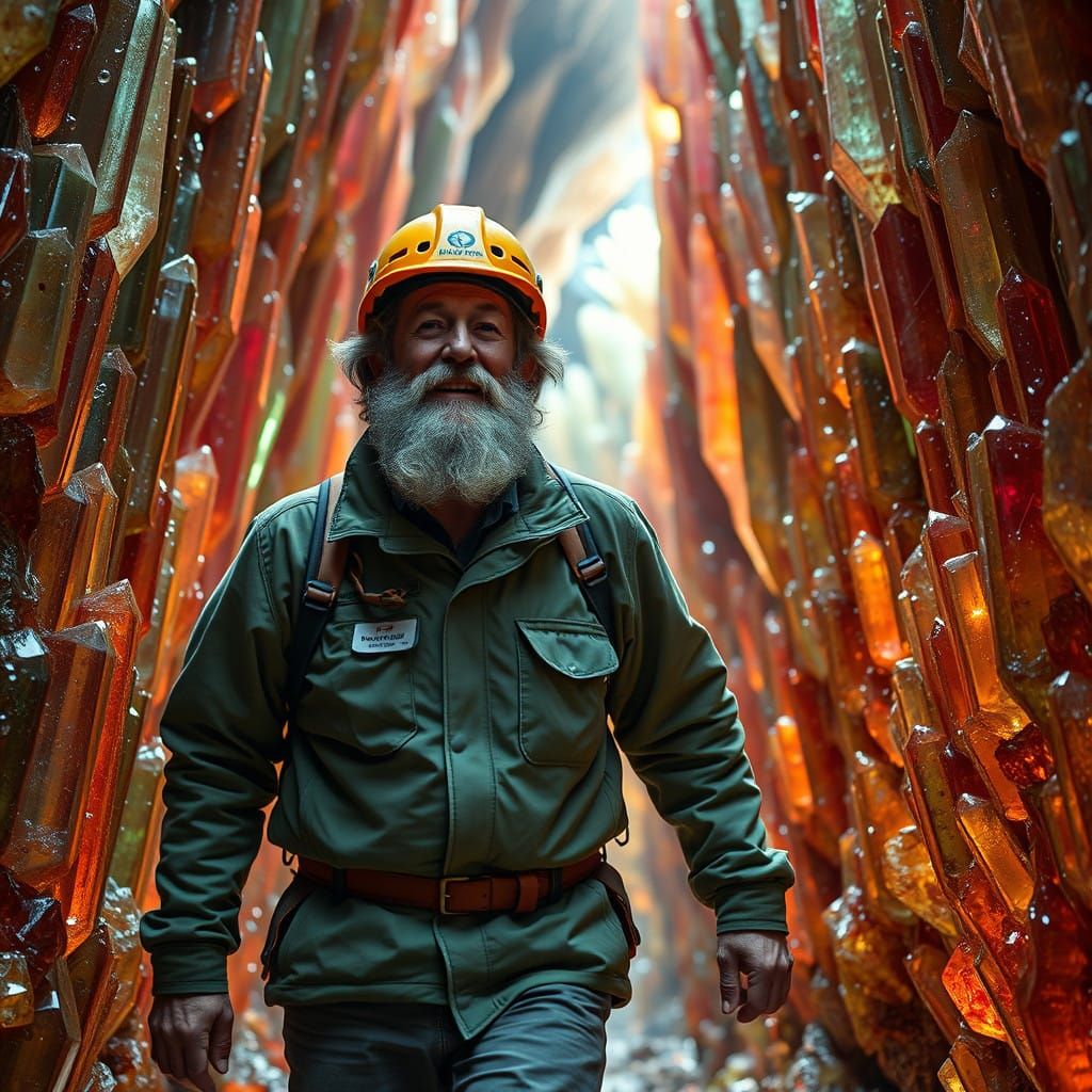Geologist Discovers Vibrant Crystal Cave